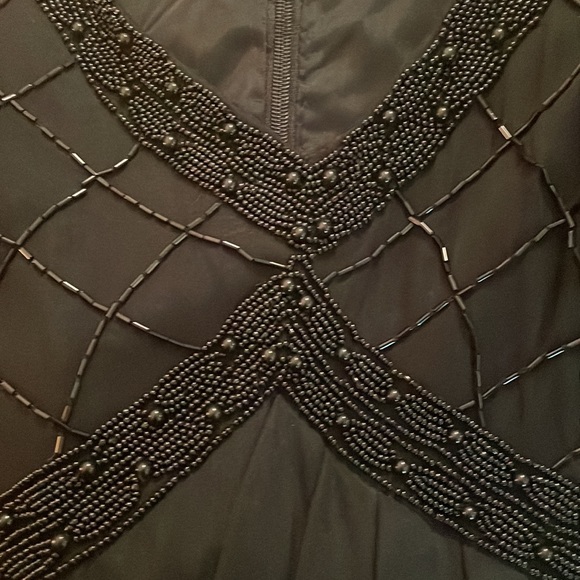 Formal Black Beaded Dress - Picture 15 of 16